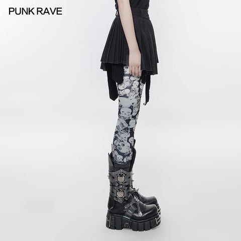 Mini Pleated Irregular Punk Skirt