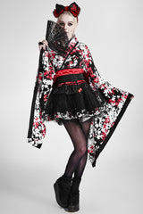Knee-length Cute Kimono Lolita Dress For Girls