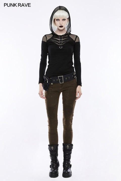 Personality Punk Accessory Removable Belt With Vertical Bag