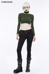 Personality Punk Accessory Removable Belt With Vertical Bag
