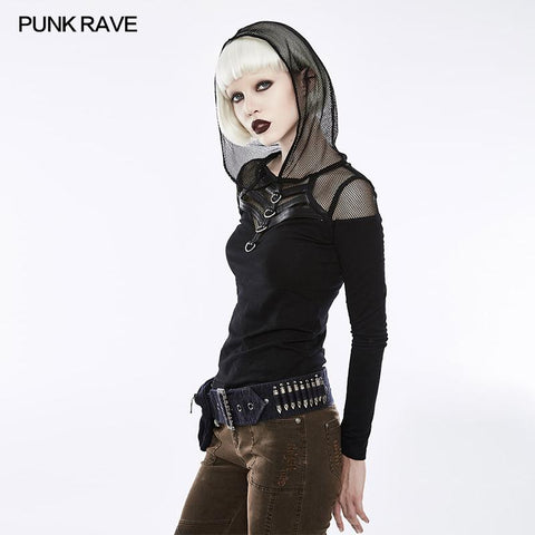 Personality Punk Accessory Removable Belt With Vertical Bag