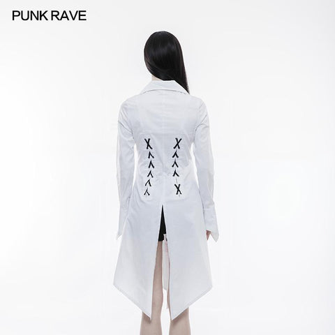 Figuring Style Gothic Shirt Long Blouse With Bat Wing Collar