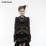 Steampunk High-low Style Punk Jacket For Women