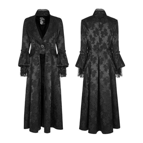 Gorgeous Jacquard Fabric Gothic Coat For Women