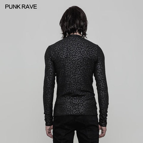 Comfortable Elastic Printing Gothic T-shirt For Men