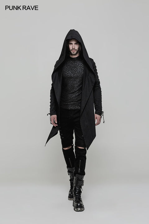 Handsome Loose Hooded Punk Coat For Men