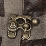 Handsome Elastic Crack Leather Punk Shirt For Women