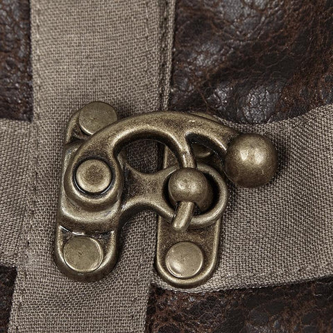 Handsome Elastic Crack Leather Punk Shirt For Women