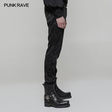 Retro Jacquard Gothic Pants High Waist Trousers