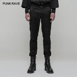 Retro Jacquard Gothic Pants High Waist Trousers
