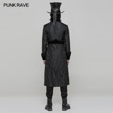 Victoria Gorgeous Long Gothic Coat Stereo Jacquard Men Jacket