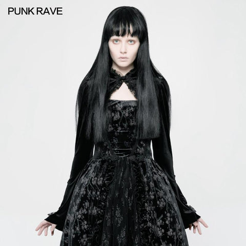 Lolita Style Bolero Exquisite Velvet Short Gothic Coat Wih Lace