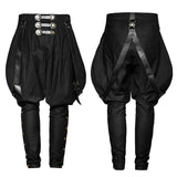 Military Elastic Twill Denim Baggy Gothic Pants For Men