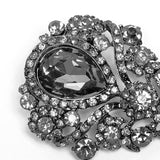 Vintage Gothic Glass Brooch Pin Accessory