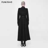 Exquisite Woolen Gothic Jacket Uniform Retro Trench Coat