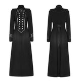 Exquisite Woolen Gothic Jacket Uniform Retro Trench Coat