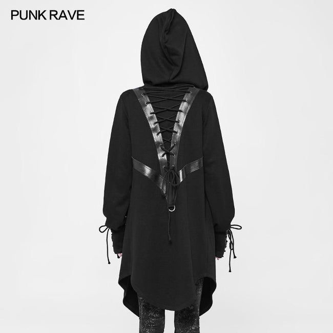 Witch Cardigan Sweater Punk Coat With Hood