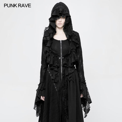 Gothic Decadent Short Coat Lace Mesh Shrug Bolero