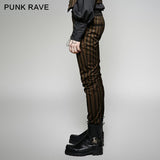 High Grade Suit Elegant Gothic Pants With Rugged Stripes