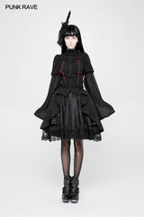 Kawaii Classic Lolita Trumpet Sleeve Gothic Shirt For Women