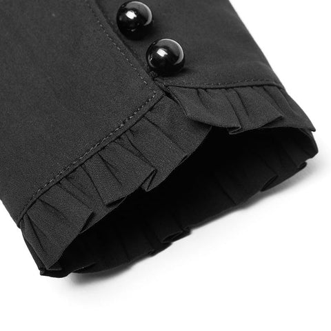 Gothic Cotton Woven Slim Fit Shirt For Women