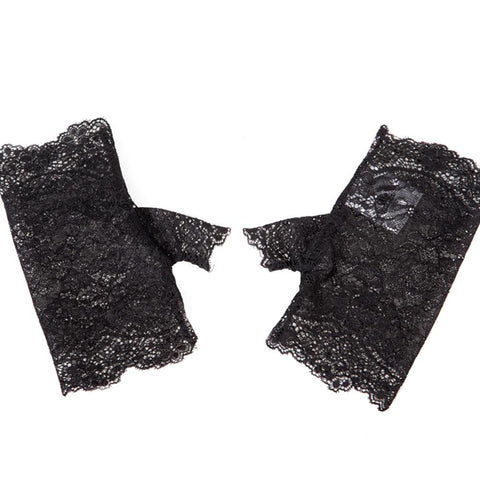 Lolita Style Black Lace Gloves Accessories