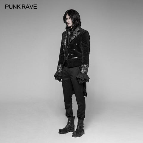 Gothic Gorgeous Velvet Swallowtail Coat Jacket