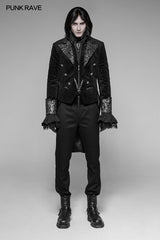 Gothic Gorgeous Velvet Swallowtail Coat Jacket