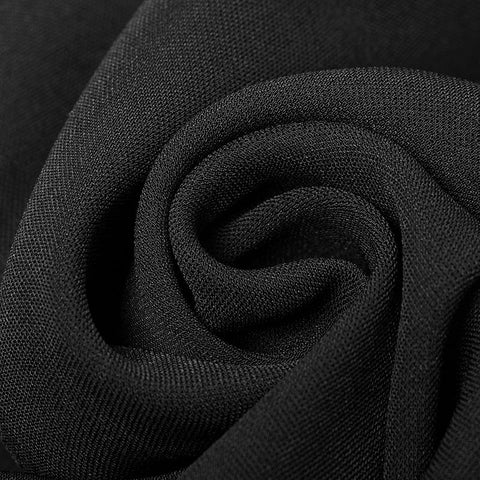 Elegant Lace Stitching Chiffon V-collar Gothic Dress