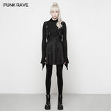 Punk Suede Personality High Waisted Suspender Skirt For Girls