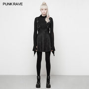 Punk Suede Personality High Waisted Suspender Skirt For Girls