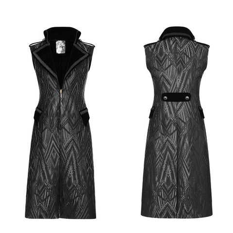 Medieval Gorgeous Jacquard Gothic Long Vest