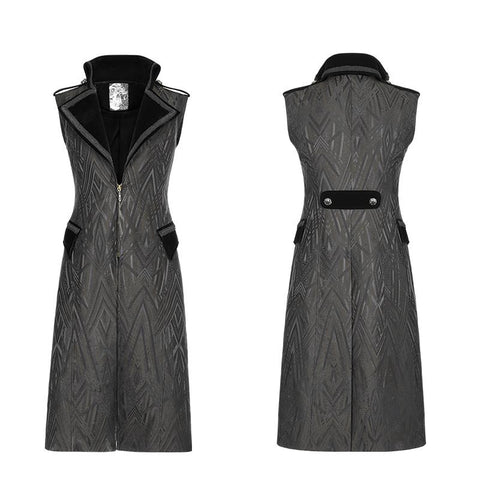 Medieval Gorgeous Jacquard Gothic Long Vest