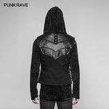 Punk Warrior Leather Stitching Personality Chest Protector Vest