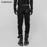 Men's Punk Decadent Crack Personality Pants Hand-painted Trousers
