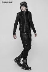 Men's Punk Decadent Crack Personality Pants Hand-painted Trousers