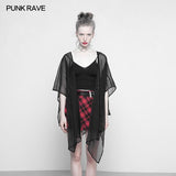 Women Daily Chiffon Shawl Black Suntan-Proof Wear Tops