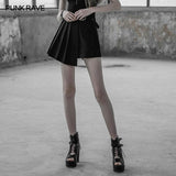 Women Handsome Irregular Punk Skirt With Pleated Design