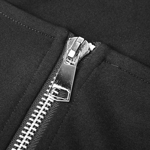 Personality Punk Top Square Collar Knit Cardigan T-shirt