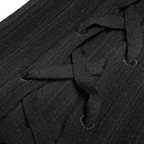 Womens Sexy Cross Thin Roping Ice Silk Knitted Punk Vest