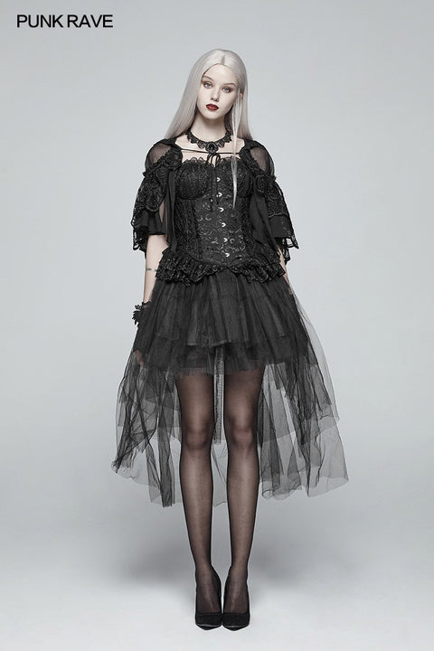 Lolita Transparent Lace Small Cloak With Hood