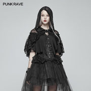 Lolita Transparent Lace Small Cloak With Hood