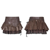 Lovely Steamy Ruffled Punk Miniskirt