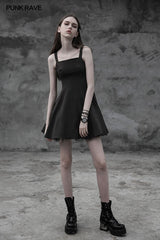 Punk Tie Rope Thick Chiffon Design Dress