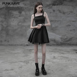 Punk Tie Rope Thick Chiffon Design Dress