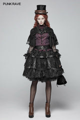 Steampunk Adjustable Skirt Cover Vintage Gothic Accessories