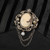 Steampunk Brooch See Through Short Sleeve T-shirt