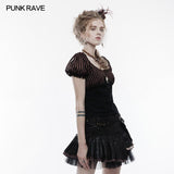 Steampunk Brooch See Through Short Sleeve T-shirt