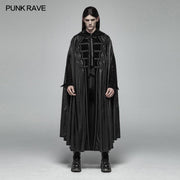 Gothic Mens Black Retro Mystic Cloak