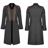 Steampunk Mens Mid-length Coat